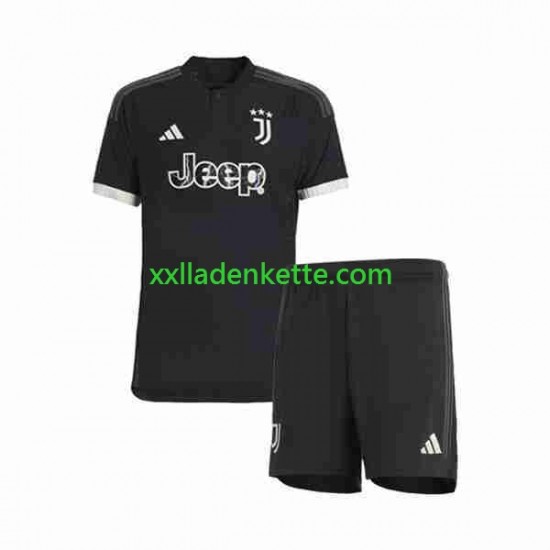 Fußballtrikot Juventus Turin Kinder Ausweich 2023-2024 Kurzarm