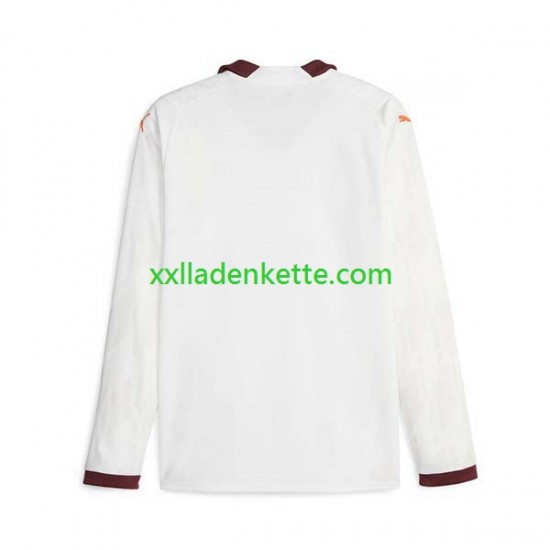 Fußballtrikot Manchester City Herren Auswärts 2023-2024 Langarm