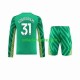 Fußballtrikot Manchester City Ederson Moraes 31 Torwart Kinder Heim 2023-2024 Langarm
