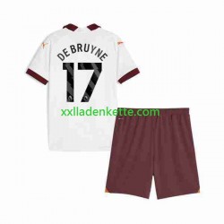 Fußballtrikot Manchester City Kevin De Bruyne 17 Kinder Auswärts 2023-2024 Kurzarm