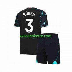 Fußballtrikot Manchester City Ruben 3 Kinder Ausweich 2023-2024 Kurzarm