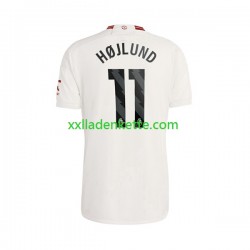 Fußballtrikot Manchester United Rasmus Hojlund 11 Herren Ausweich 2023-2024 Kurzarm