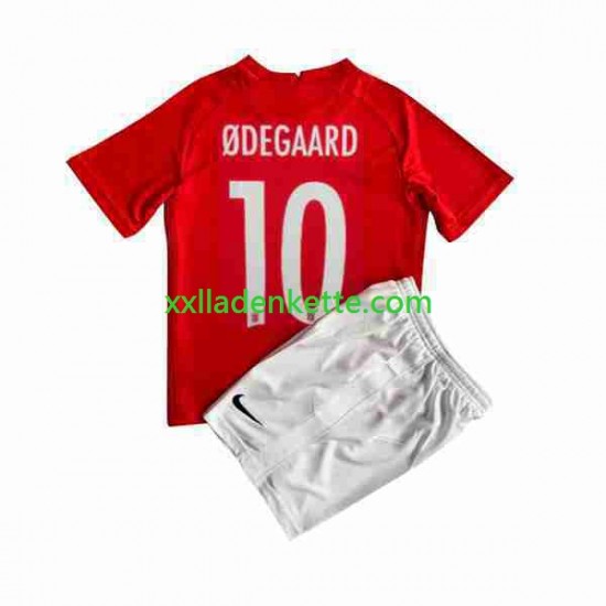 Fußballtrikot Norwegen ODEGAARD 10 Kinder Heim 2022 Kurzarm