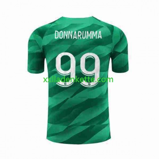 Fußballtrikot Paris Saint-Germain Donnarumma 99 Torwart Herren Heim 2023-2024 Kurzarm