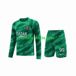 Fußballtrikot Paris Saint-Germain Donnarumma 99 Torwart Kinder Heim 2023-2024 Langarm