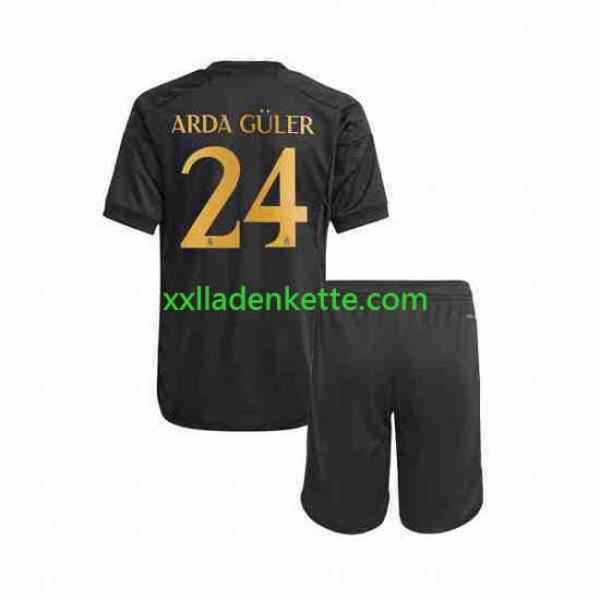 Fußballtrikot Real Madrid Arda Guler 24 Kinder Ausweich 2023-2024 Kurzarm