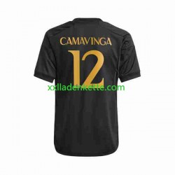Fußballtrikot Real Madrid Eduardo Camavinga 12 Herren Ausweich 2023-2024 Kurzarm