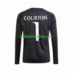 Fußballtrikot Real Madrid Thibaut Courtois 1 Torwart Herren Auswärts 2023-2024 Langarm