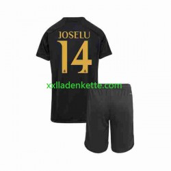 Fußballtrikot Real Madrid Joselu 14 Kinder Ausweich 2023-2024 Kurzarm