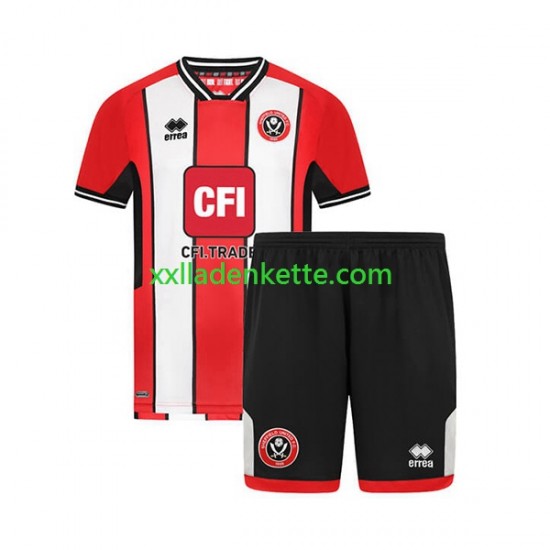 Fußballtrikot Sheffield United Kinder Heim 2023-2024 Kurzarm
