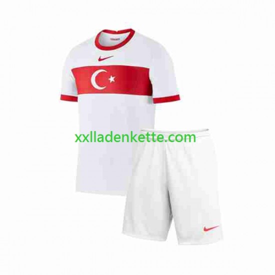 Fußballtrikot Türkei Kinder Heim 2023-2024 Kurzarm