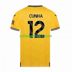 Fußballtrikot Wolverhampton Wanderers CUNHA 12 Herren Heim 2023-2024 Kurzarm