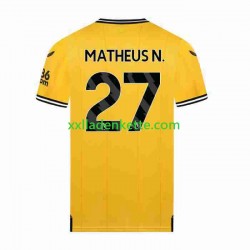 Fußballtrikot Wolverhampton Wanderers Matheus Nunes 27 Herren Heim 2023-2024 Kurzarm