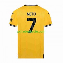 Fußballtrikot Wolverhampton Wanderers NETO 7 Herren Heim 2023-2024 Kurzarm