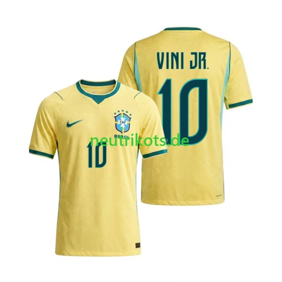 Fußballtrikot Brasilien Vinicius Junior 10 Herren Heim World Cup 2026 Kurzarm