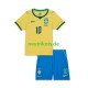 Fußballtrikot Brasilien Vinicius Junior 10 Kinder Heim World Cup 2026 Kurzarm