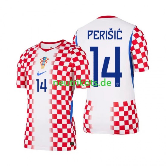 Fußballtrikot Kroatien Ivan Perisic 14 Herren Heim World Cup 2026 Kurzarm