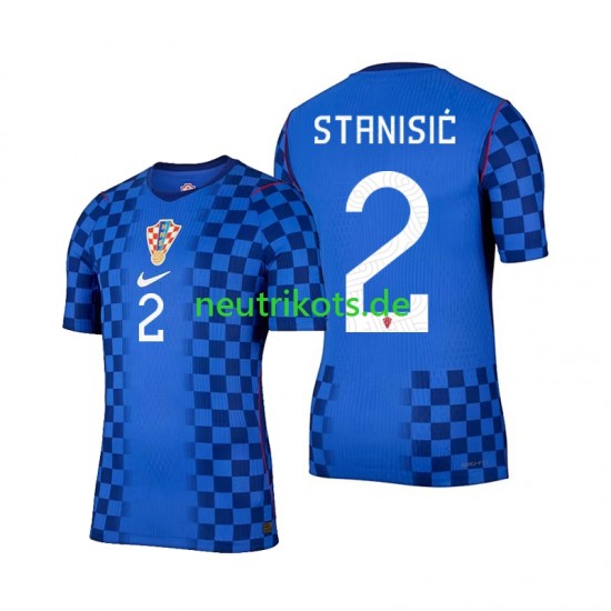 Fußballtrikot Kroatien Josip Stanisic 2 Herren Auswärts World Cup 2026 Kurzarm