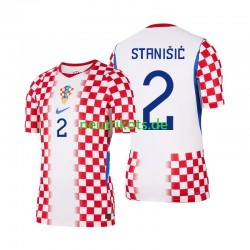 Fußballtrikot Kroatien Josip Stanisic 2 Herren Heim World Cup 2026 Kurzarm