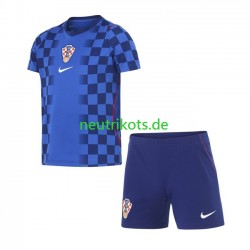 Fußballtrikot Kroatien Kinder Auswärts World Cup 2026 Kurzarm