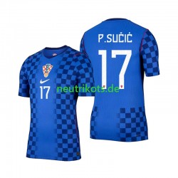Fußballtrikot Kroatien Petar Sucic 17 Herren Auswärts World Cup 2026 Kurzarm