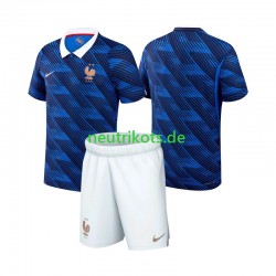 Fußballtrikot Frankreich Kinder Heim World Cup 2026 Kurzarm
