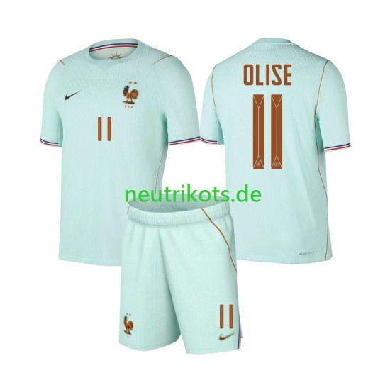 Fußballtrikot Frankreich Michael Olise 11 Kinder Auswärts World Cup 2026 Kurzarm