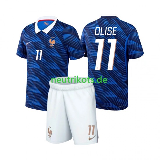 Fußballtrikot Frankreich Michael Olise 11 Kinder Heim World Cup 2026 Kurzarm