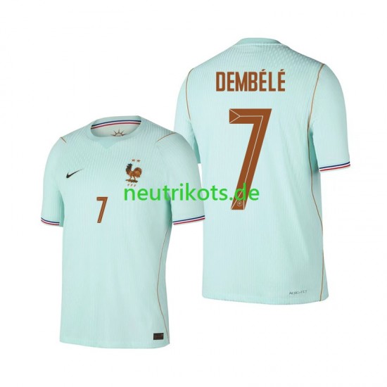 Fußballtrikot Frankreich Ousmane Dembele 7 Herren Auswärts World Cup 2026 Kurzarm