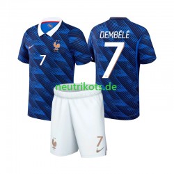 Fußballtrikot Frankreich Ousmane Dembele 7 Kinder Heim World Cup 2026 Kurzarm