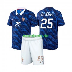 Fußballtrikot Frankreich Rayan Cherki 25 Kinder Heim World Cup 2026 Kurzarm