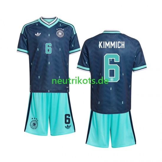 Fußballtrikot Deutschland Joshua Kimmich 6 Kinder Auswärts World Cup 2026 Kurzarm