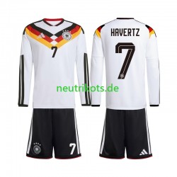 Fußballtrikot Deutschland Kai Havertz 7 Kinder Heim World Cup 2026 Langarm