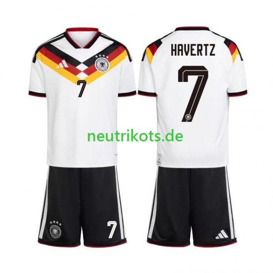 Fußballtrikot Deutschland Kai Havertz 7 Kinder Heim World Cup 2026 Kurzarm