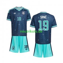 Fußballtrikot Deutschland Leroy Sane 19 Kinder Auswärts World Cup 2026 Kurzarm