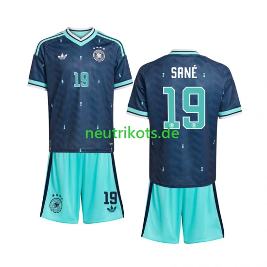 Fußballtrikot Deutschland Leroy Sane 19 Kinder Auswärts World Cup 2026 Kurzarm