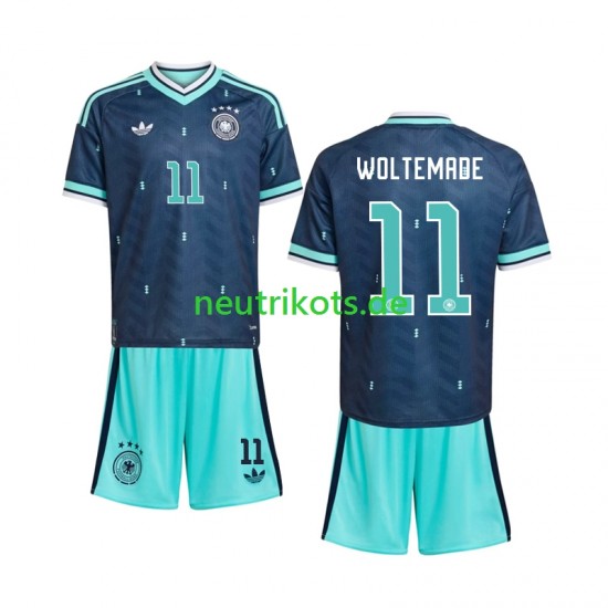 Fußballtrikot Deutschland Nick Woltemade 11 Kinder Auswärts World Cup 2026 Kurzarm