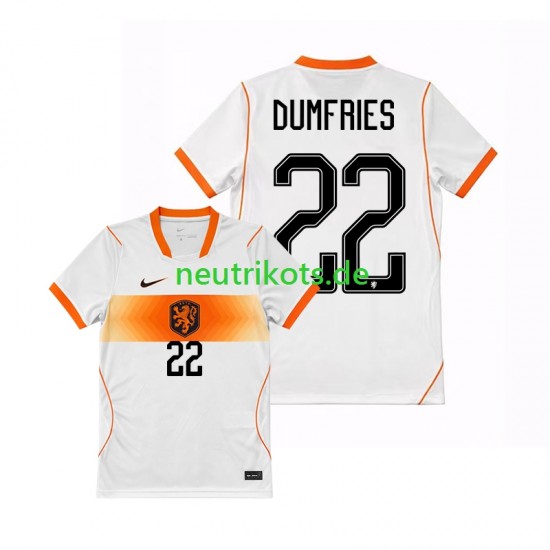 Fußballtrikot Niederlande Denzel Dumfries 22 Herren Auswärts World Cup 2026 Kurzarm