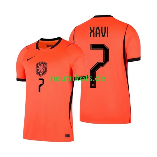 Fußballtrikot Niederlande Xavi Simons 7 Herren Heim World Cup 2026 Kurzarm