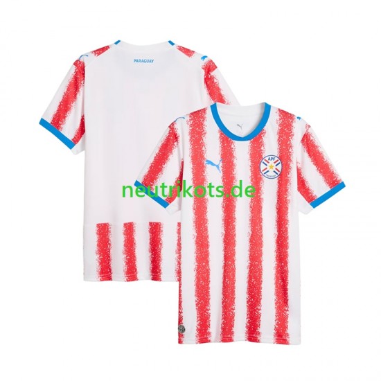 Fußballtrikot Paraguay Herren Heim World Cup 2026 Kurzarm