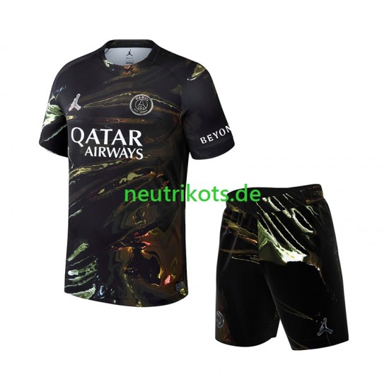 Fußballtrikot Paris Saint-Germain Night Edition Kinder Viertes 2025-2026 Kurzarm