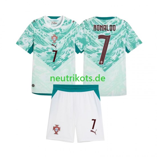 Fußballtrikot Portugal Cristiano Ronaldo 7 Kinder Auswärts 2026 2027 Kurzarm