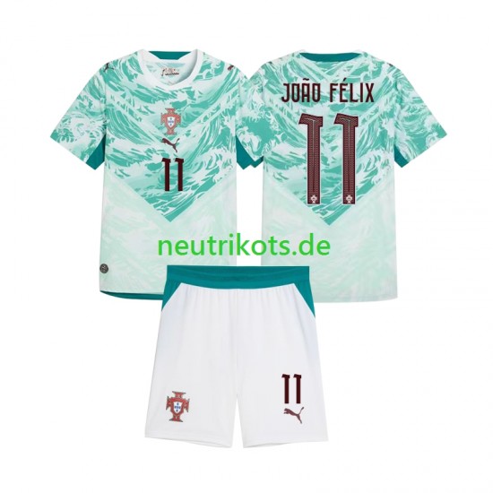Fußballtrikot Portugal Joao Felix 11 Kinder Auswärts 2026 2027 Kurzarm