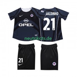 Fußballtrikot AC Mailand RONALDINHO 10 2002 2003 Retro Kinder Ausweich Kurzarm