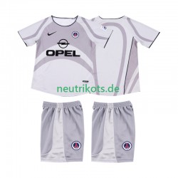 Fußballtrikot AC Mailand 2001 2002 Retro Kinder Auswärts Kurzarm
