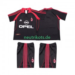 Fußballtrikot AC Mailand 2000 2001 Retro Kinder Ausweich Kurzarm