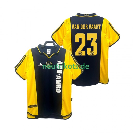 Fußballtrikot Ajax Amsterdam VAN DER VAART 23 2000 2001 Retro Herren Auswärts Kurzarm