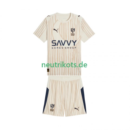 Fußballtrikot Al Hilal CWC Kinder Auswärts 2025-2026 Kurzarm