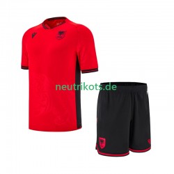 Fußballtrikot Albanien Kinder Heim 2025-2026 Kurzarm