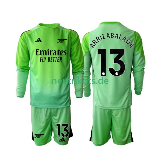 Fußballtrikot Arsenal Kepa Arrizabalaga 13 Torwart Kinder Auswärts 2025-2026 Langarm